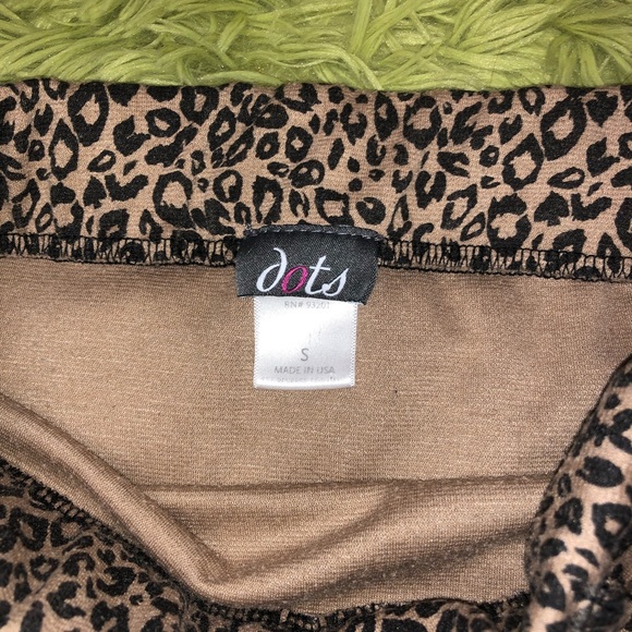 LEOPARD PRINT PENCIL SKIRT - Picture 2 of 2